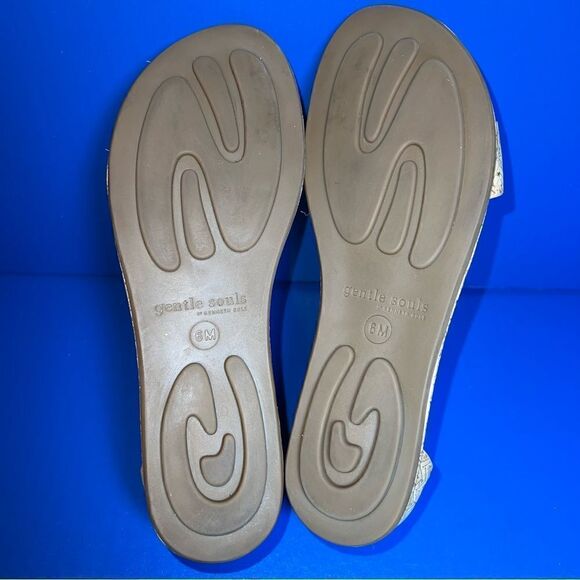 Gentle Soul by Kenneth Cole Womens Break Even Cork Flat Sandals 6 - Picture 7 of 9